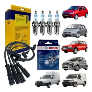 Kit Cabos E Velas Palio Idea Doblo Fiorino Punto Uno Fire